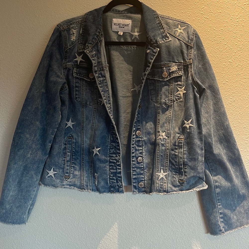 Velvet Heart Star Denim Jacket